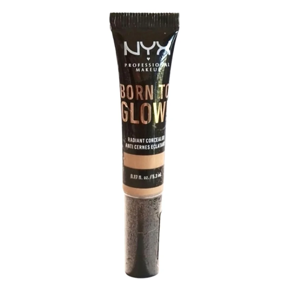 4 x NYX Born To Glow Radiant Concealer, Medium Coverage - Beige